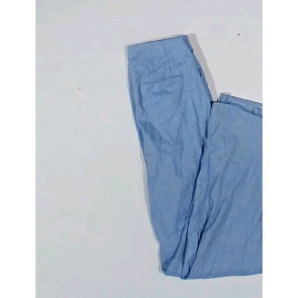 Ann Taylor High Rise Straight Leg Linen Trousers - Picture 8 of 9